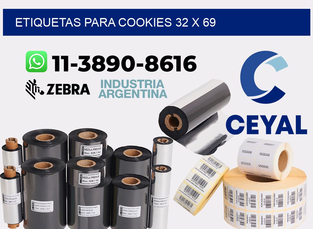 etiquetas para Cookies 32 x 69