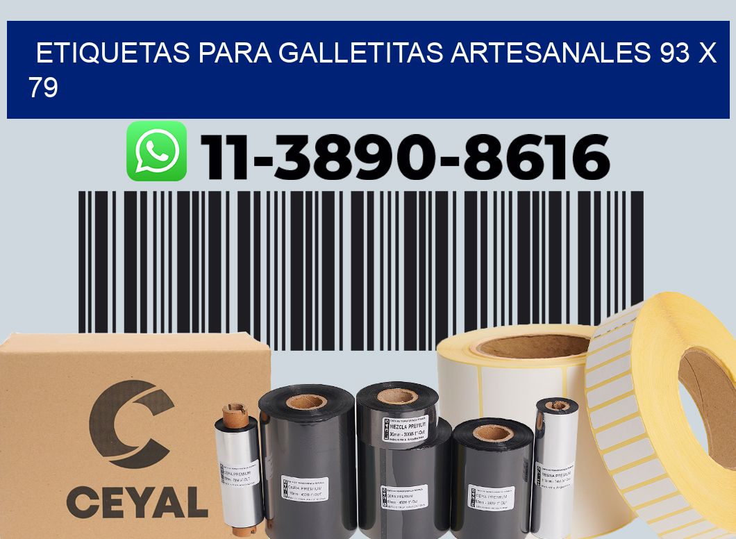 etiquetas para Galletitas artesanales 93 x 79
