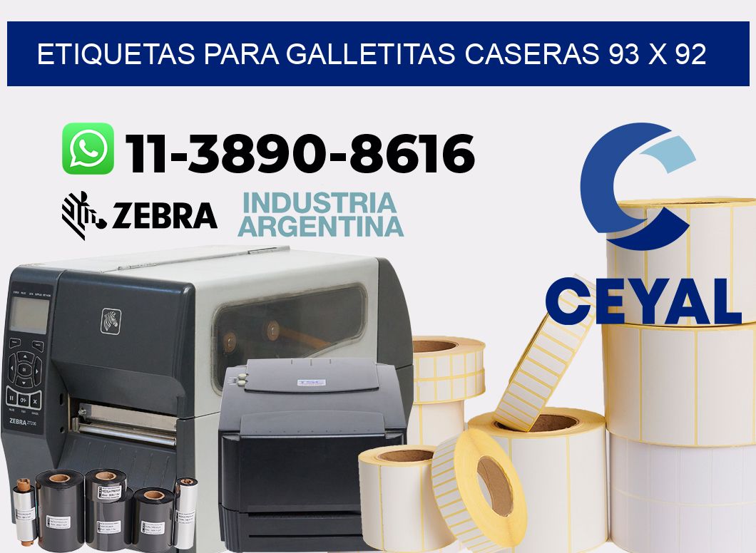etiquetas para Galletitas caseras 93 x 92