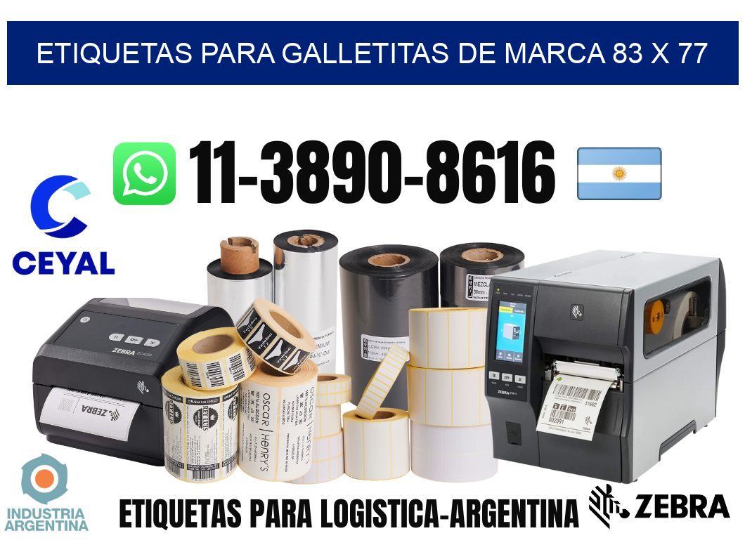 etiquetas para Galletitas de marca 83 x 77