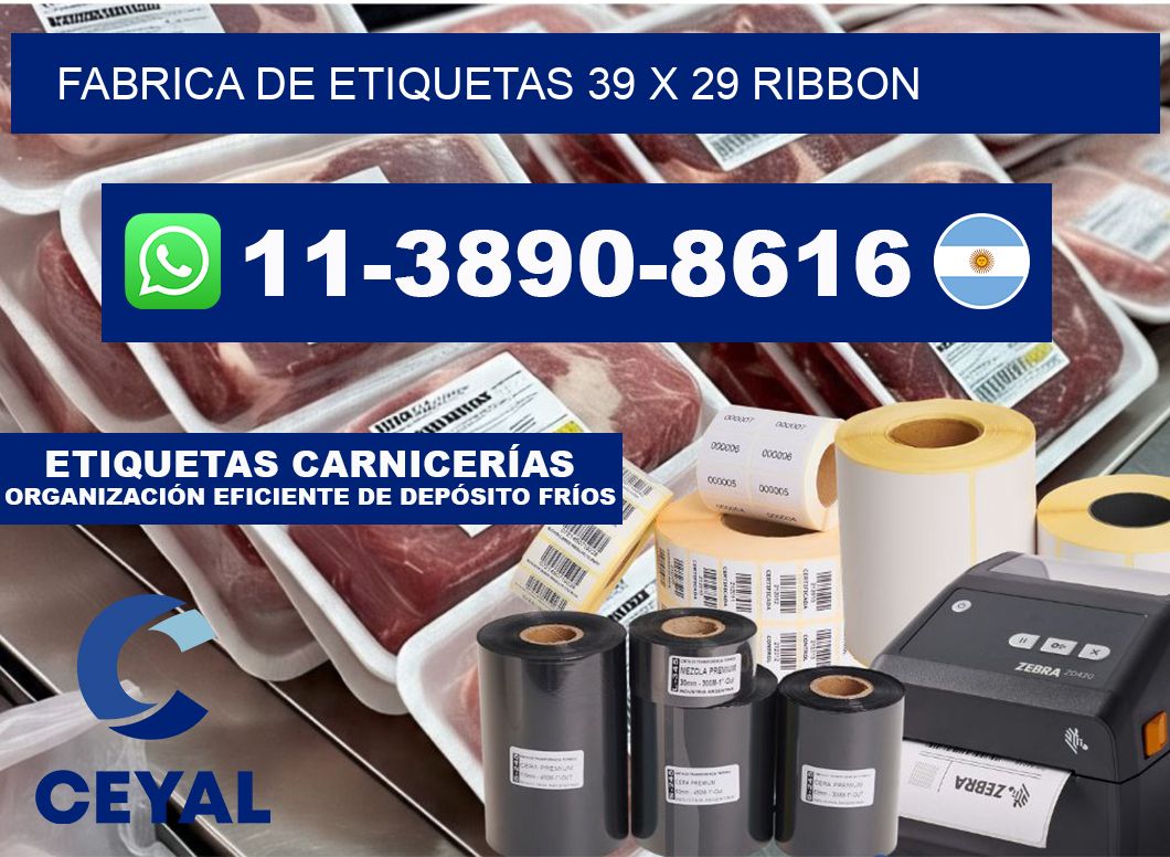 fabrica de etiquetas 39 x 29 ribbon