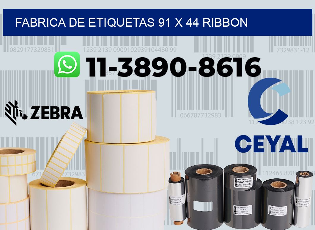 fabrica de etiquetas 91 x 44 ribbon