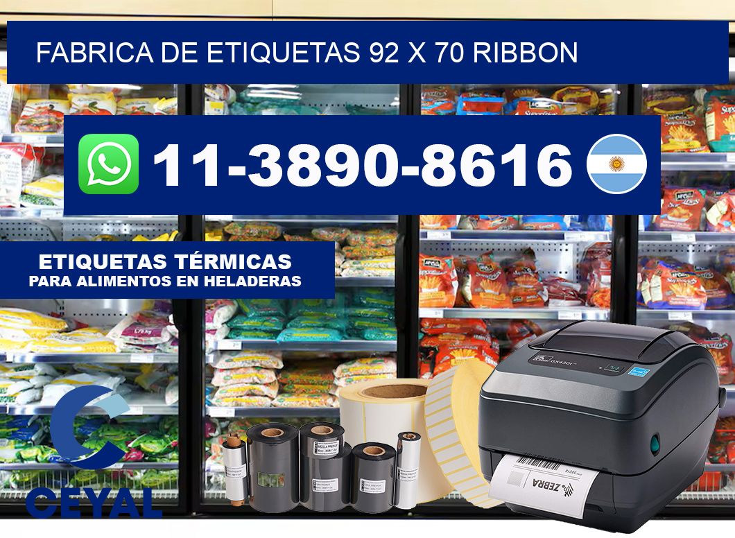 fabrica de etiquetas 92 x 70 ribbon