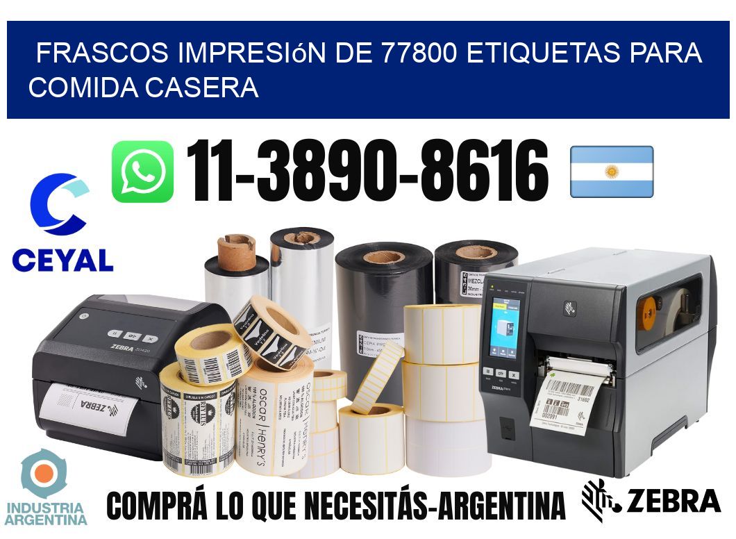 frascos impresión de 77800 etiquetas para comida casera