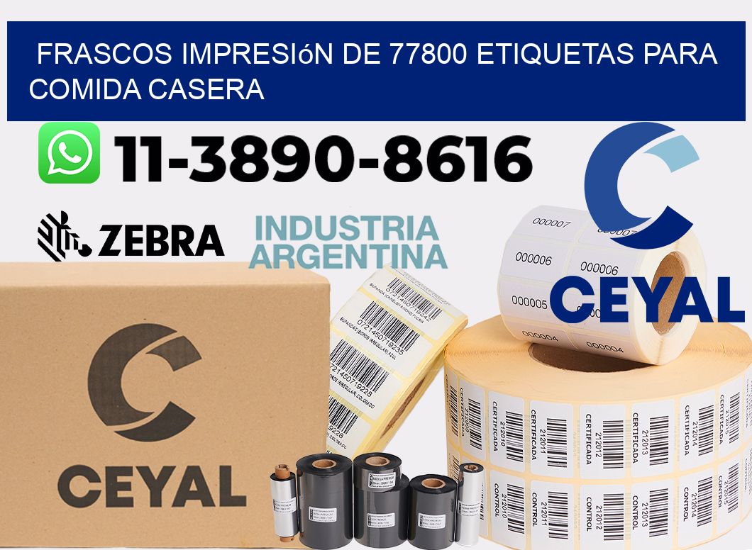 frascos impresión de 77800 etiquetas para comida casera