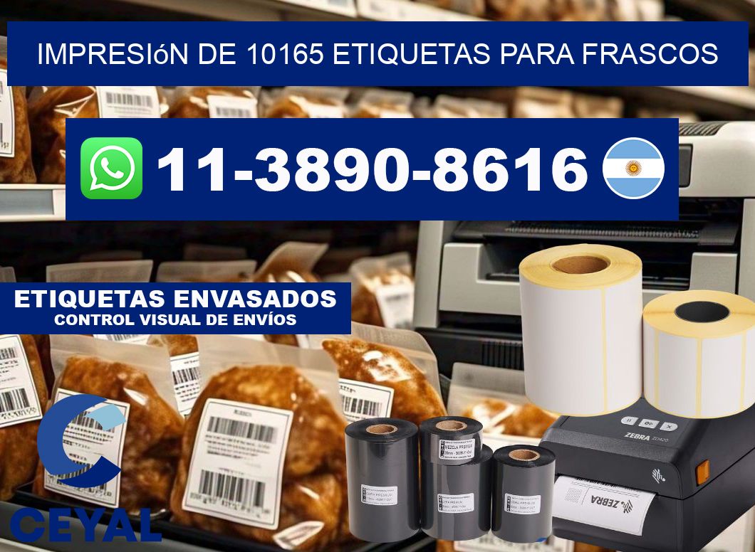 impresión de 10165 etiquetas para frascos