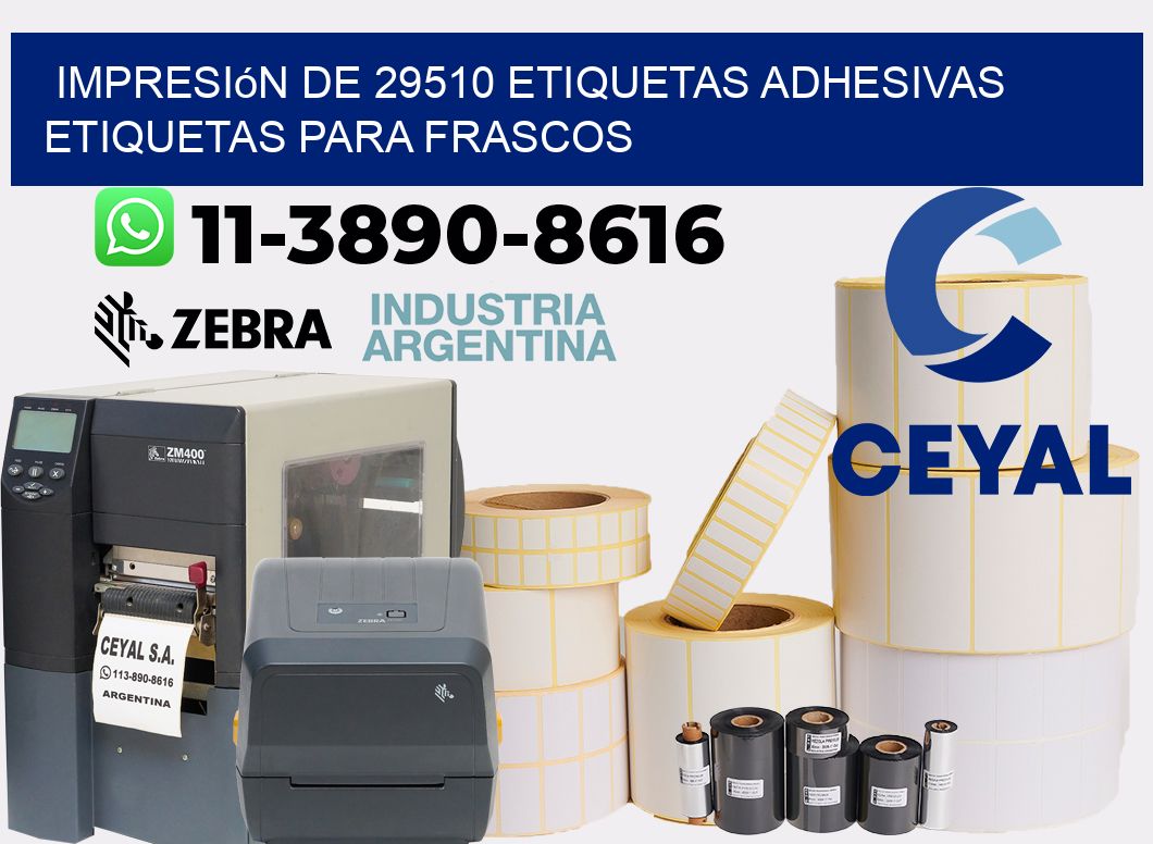 impresión de 29510 etiquetas adhesivas etiquetas para frascos