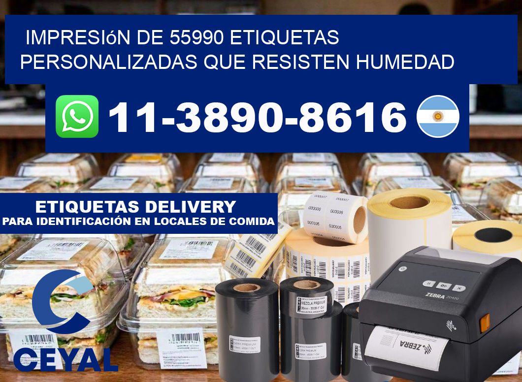 impresión de 55990 etiquetas personalizadas que resisten humedad