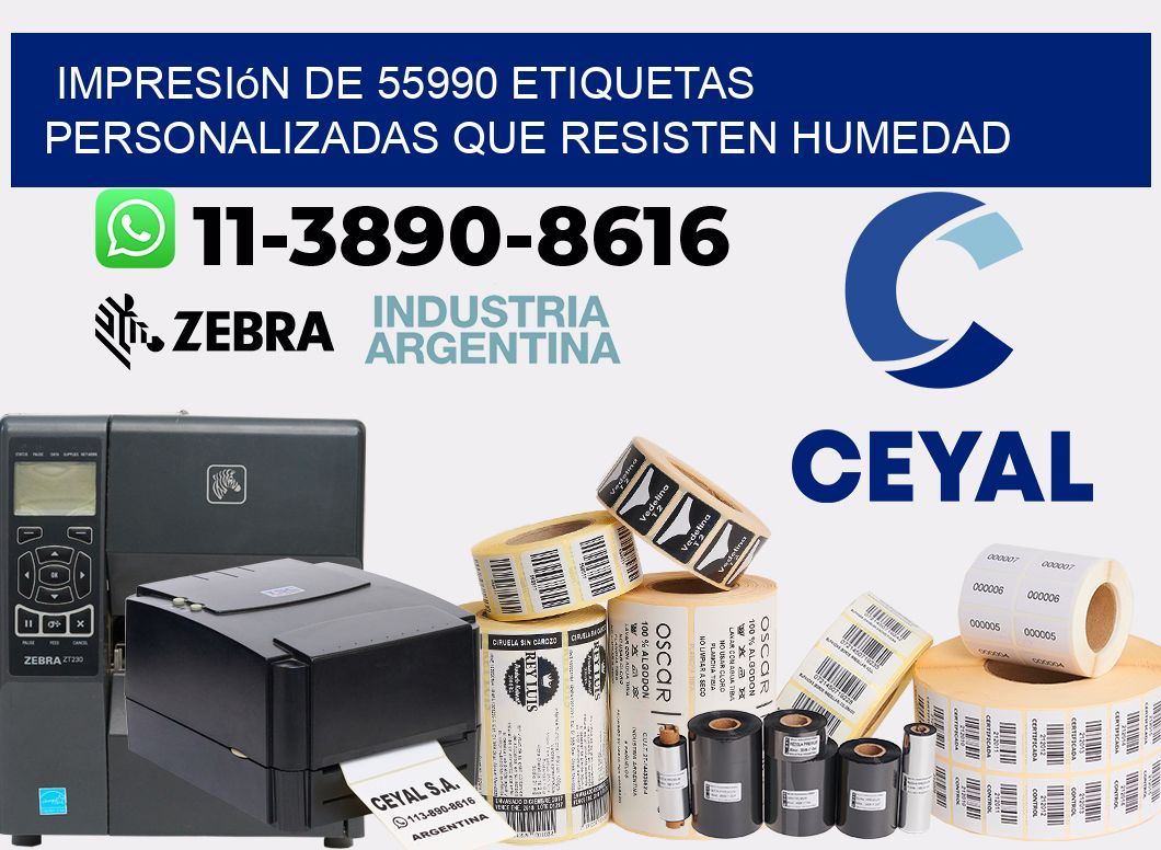 impresión de 55990 etiquetas personalizadas que resisten humedad