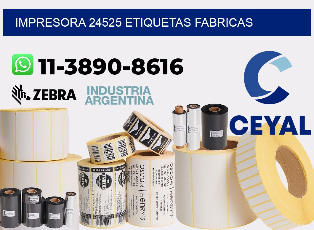impresora 24525 etiquetas fabricas