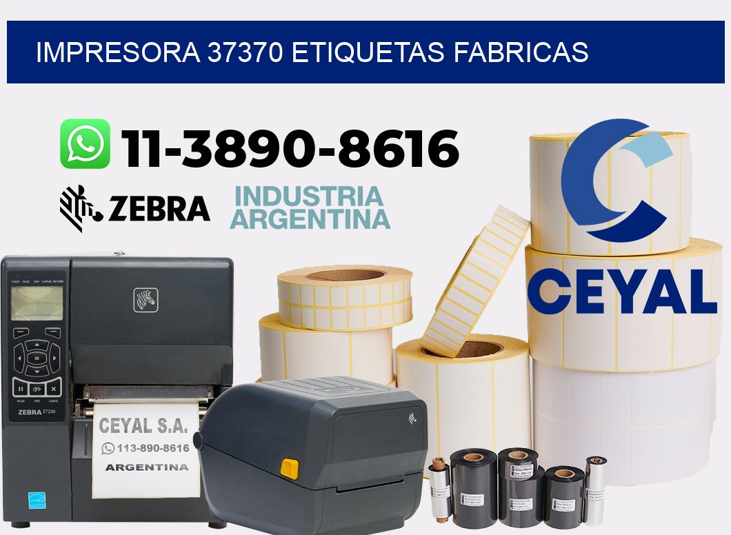 impresora 37370 etiquetas fabricas