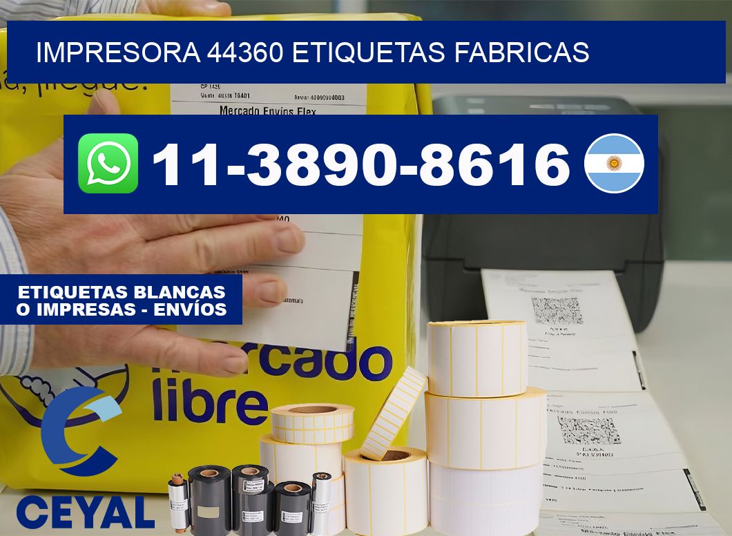 impresora 44360 etiquetas fabricas