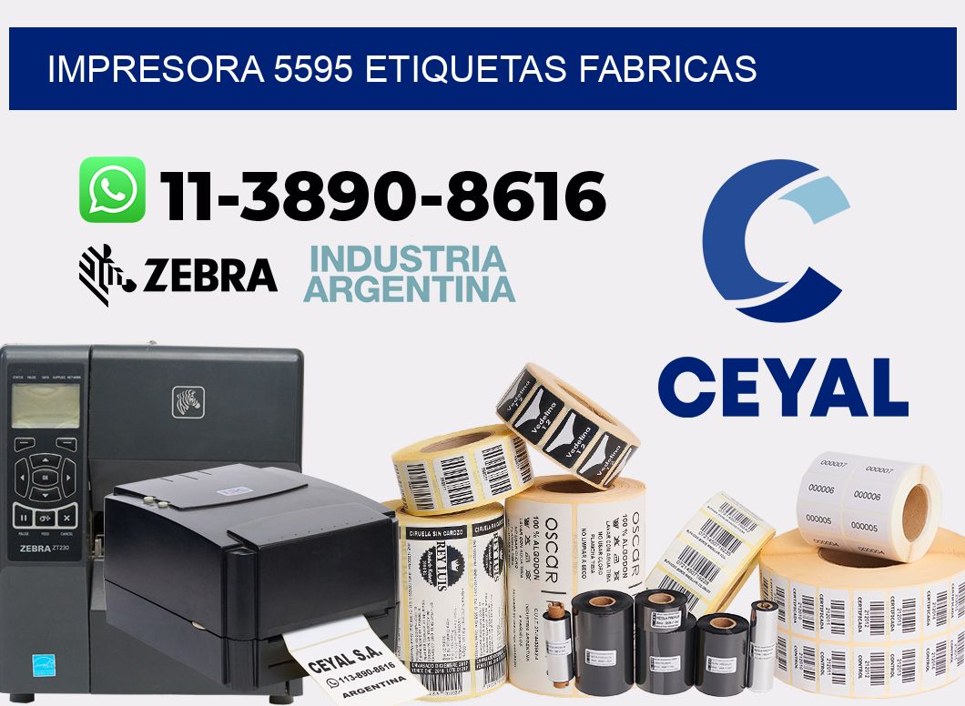 impresora 5595 etiquetas fabricas