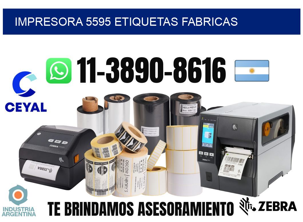 impresora 5595 etiquetas fabricas