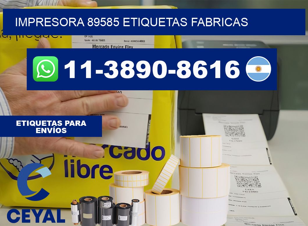impresora 89585 etiquetas fabricas