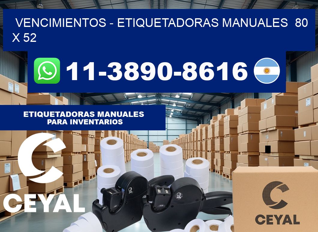 vencimientos – Etiquetadoras Manuales  80 x 52