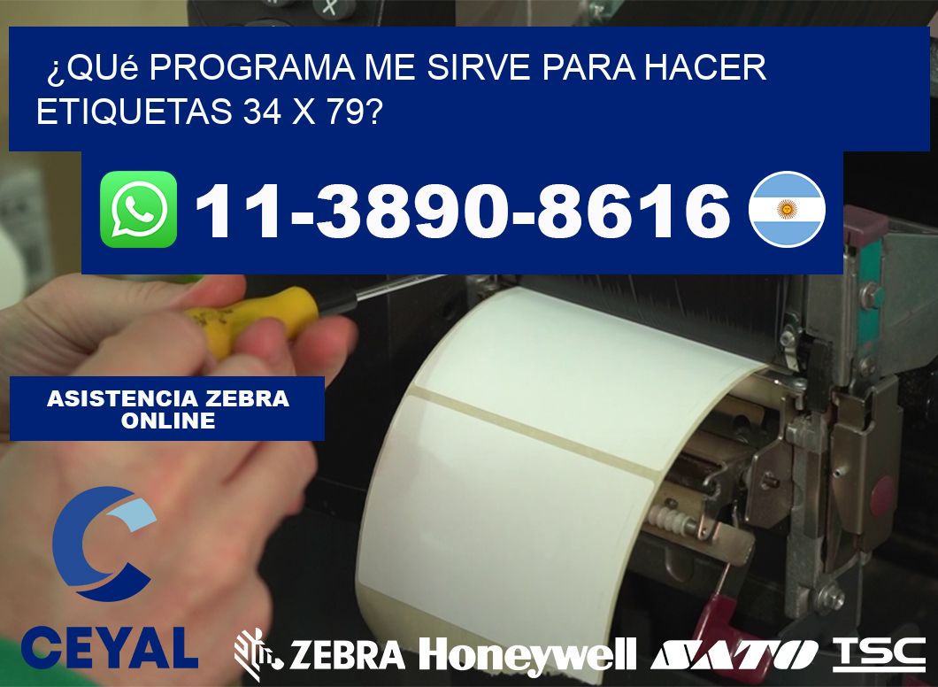 ¿Qué programa me sirve para hacer etiquetas 34 x 79?