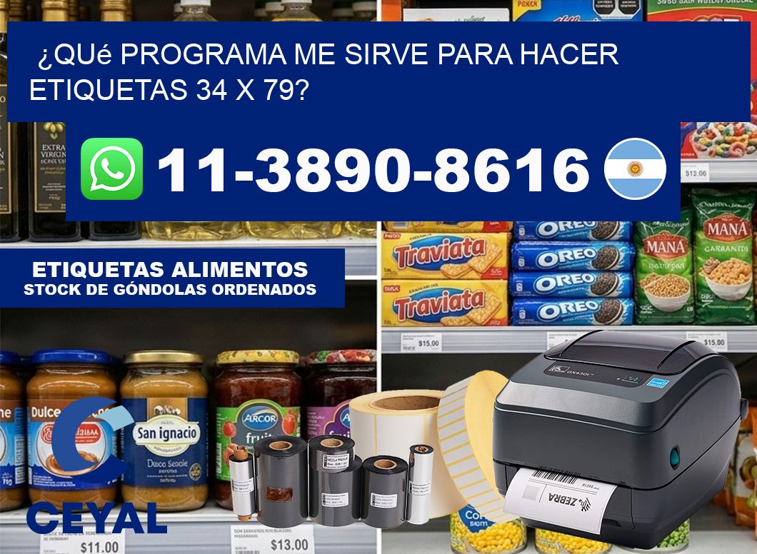 ¿Qué programa me sirve para hacer etiquetas 34 x 79?