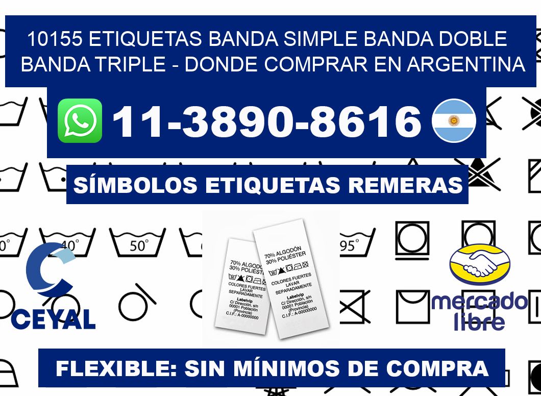 10155 etiquetas banda simple banda doble banda triple - Donde Comprar en Argentina