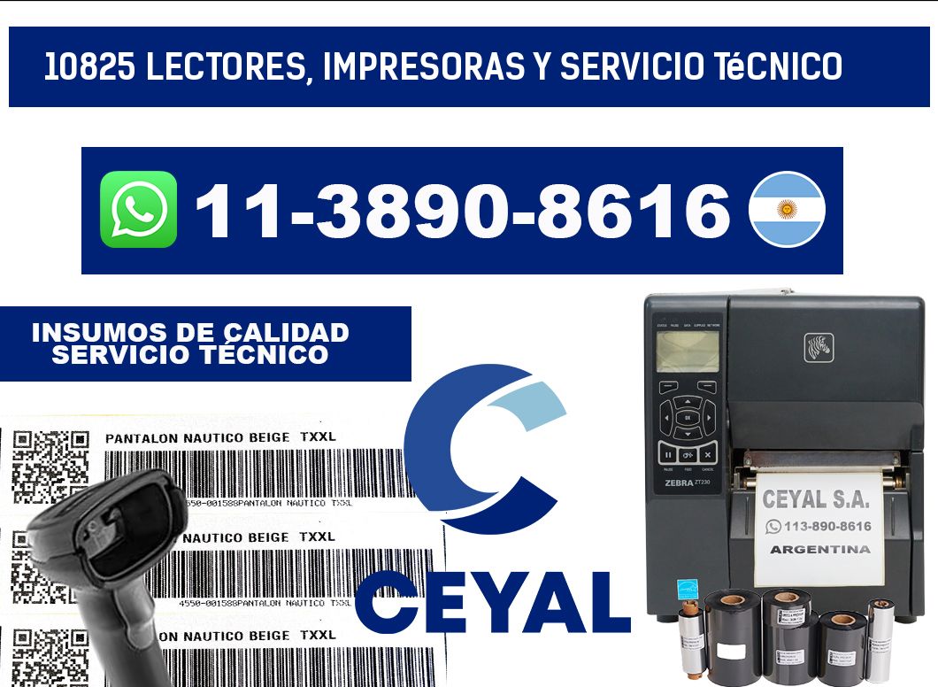 10825 Lectores, Impresoras y Servicio Técnico