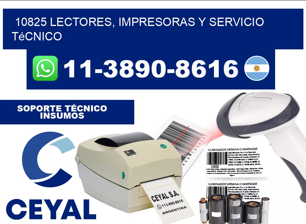 10825 Lectores, Impresoras y Servicio Técnico