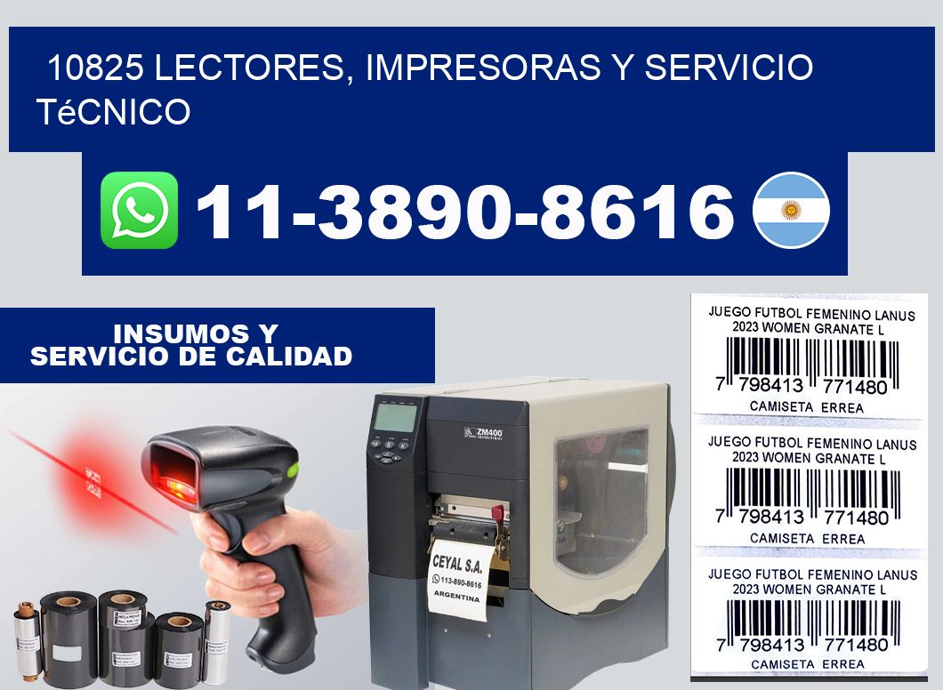 10825 Lectores, Impresoras y Servicio Técnico