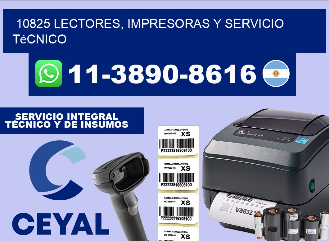 10825 Lectores, Impresoras y Servicio Técnico