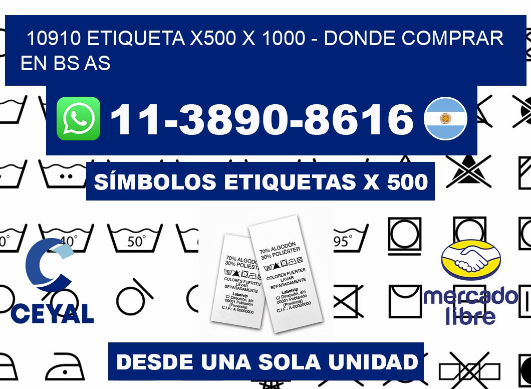 10910 etiqueta x500 x 1000 - Donde Comprar en bs as
