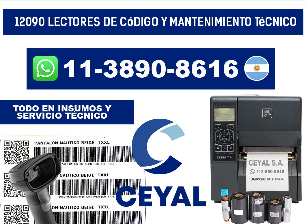 12090 Lectores de Código y Mantenimiento Técnico