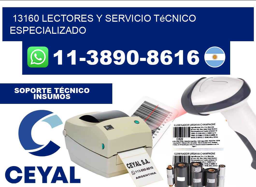 13160 Lectores y Servicio Técnico Especializado