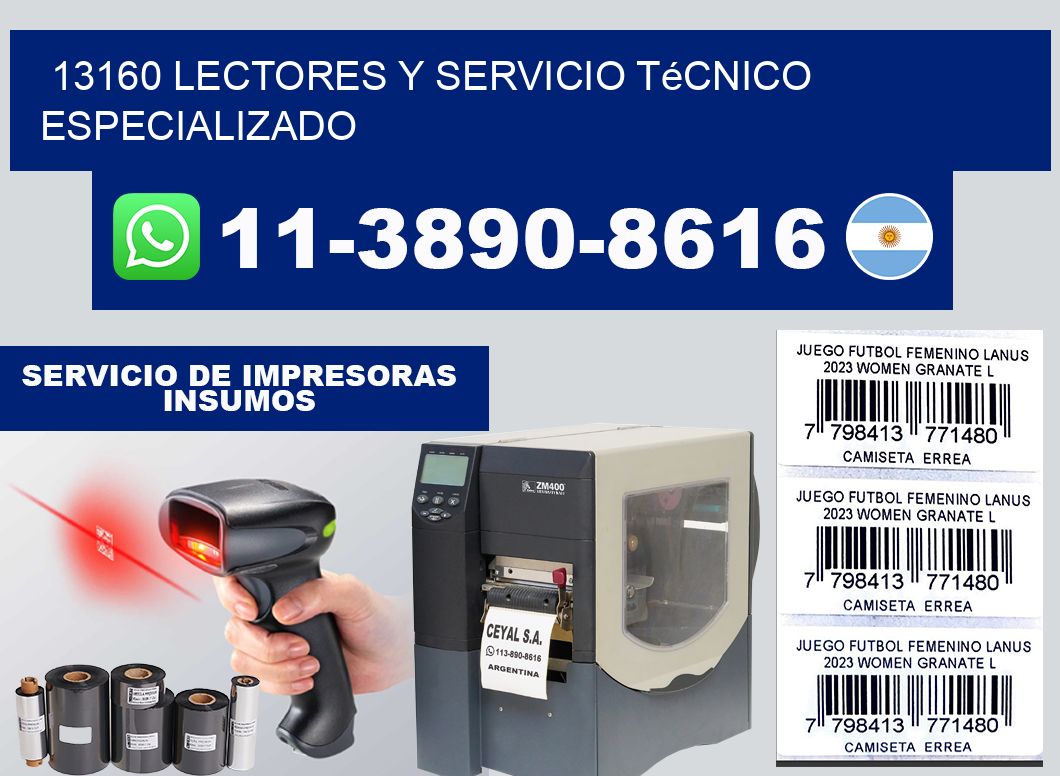 13160 Lectores y Servicio Técnico Especializado