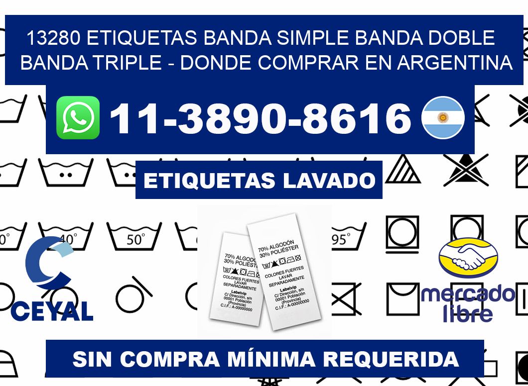 13280 etiquetas banda simple banda doble banda triple - Donde Comprar en Argentina