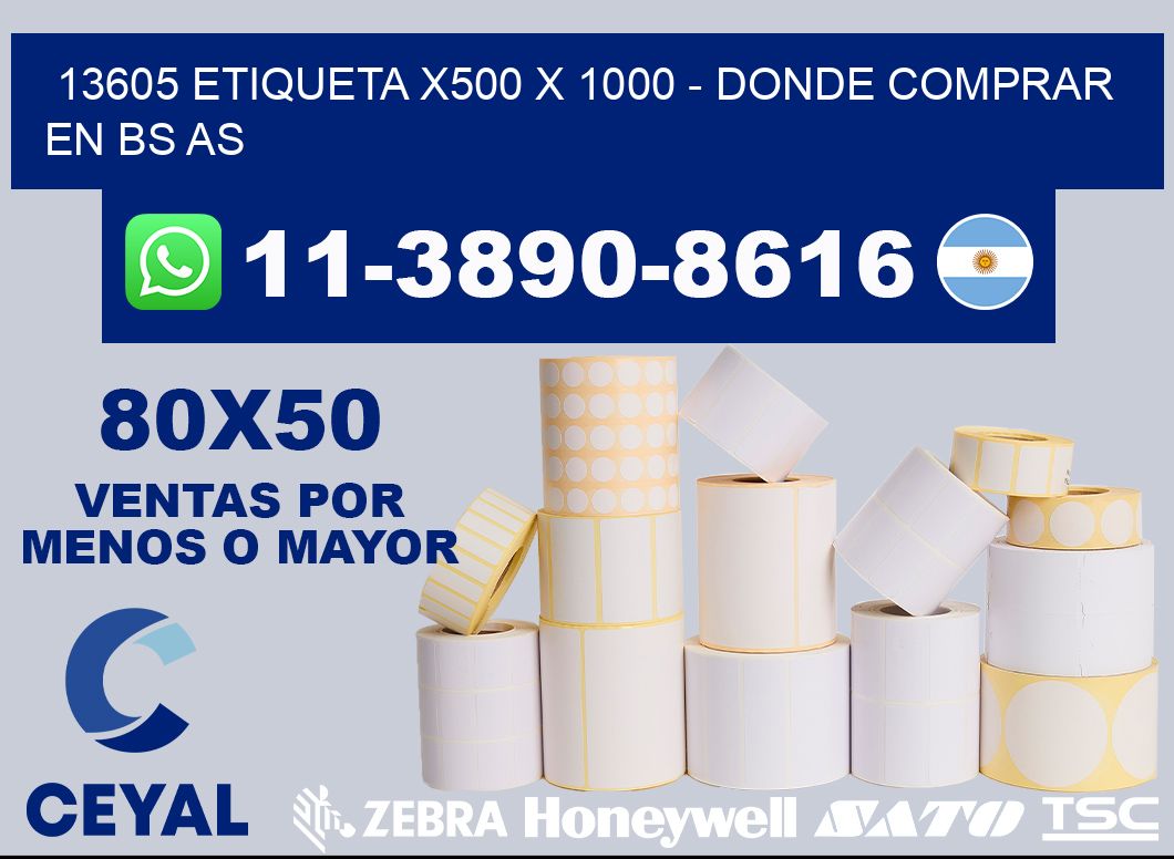 13605 etiqueta x500 x 1000 - Donde Comprar en bs as