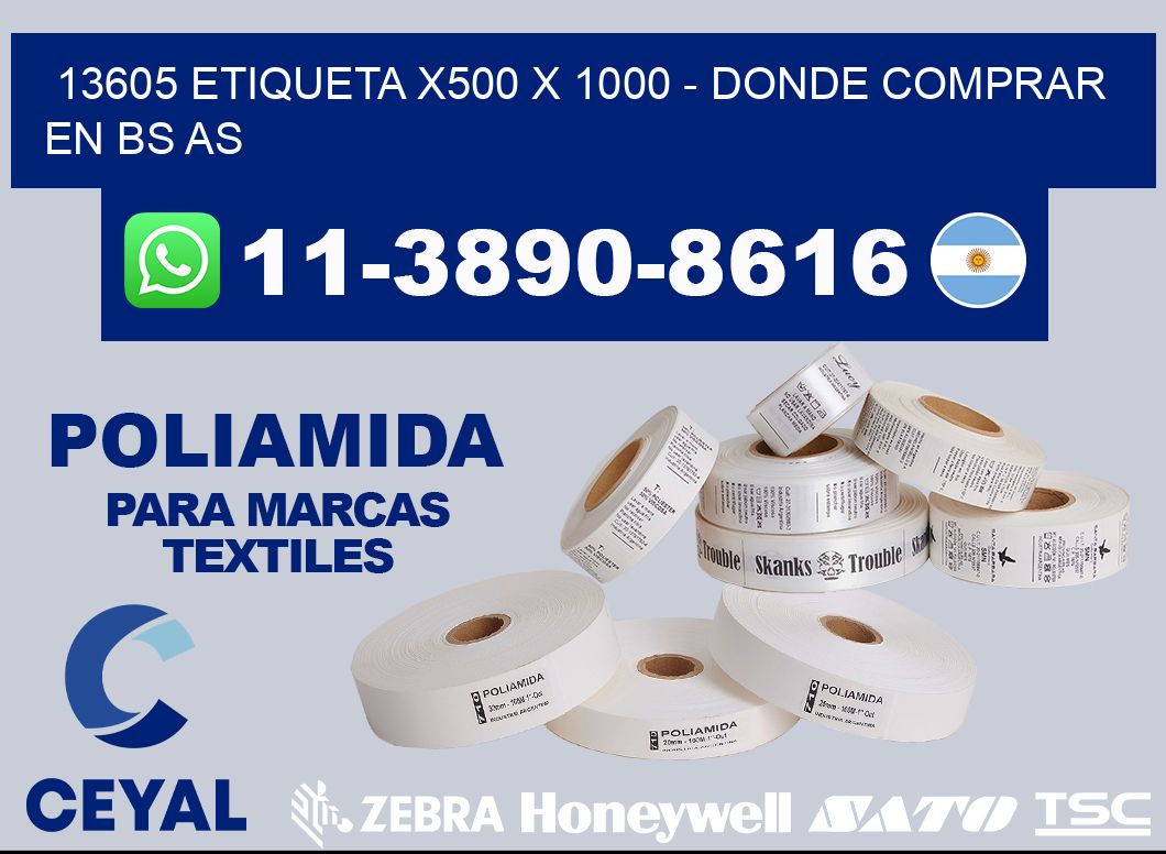 13605 etiqueta x500 x 1000 - Donde Comprar en bs as