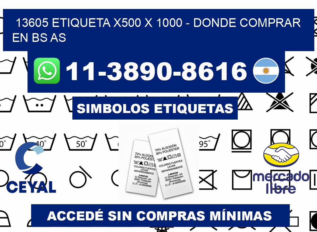 13605 etiqueta x500 x 1000 - Donde Comprar en bs as
