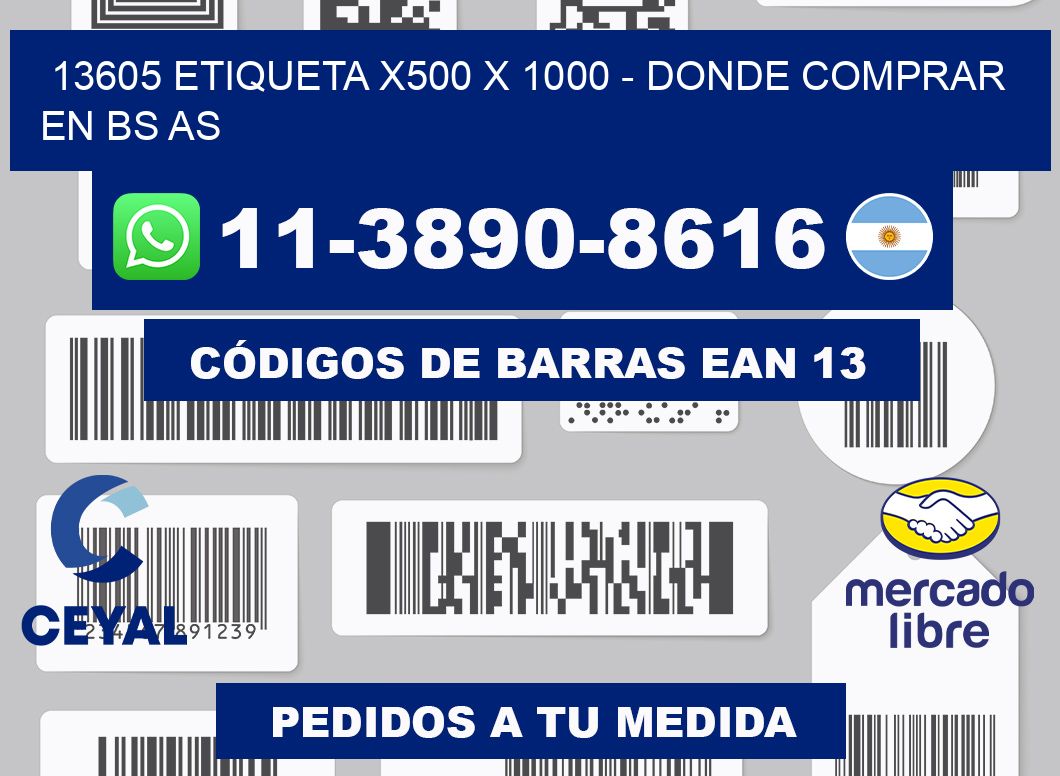 13605 etiqueta x500 x 1000 - Donde Comprar en bs as