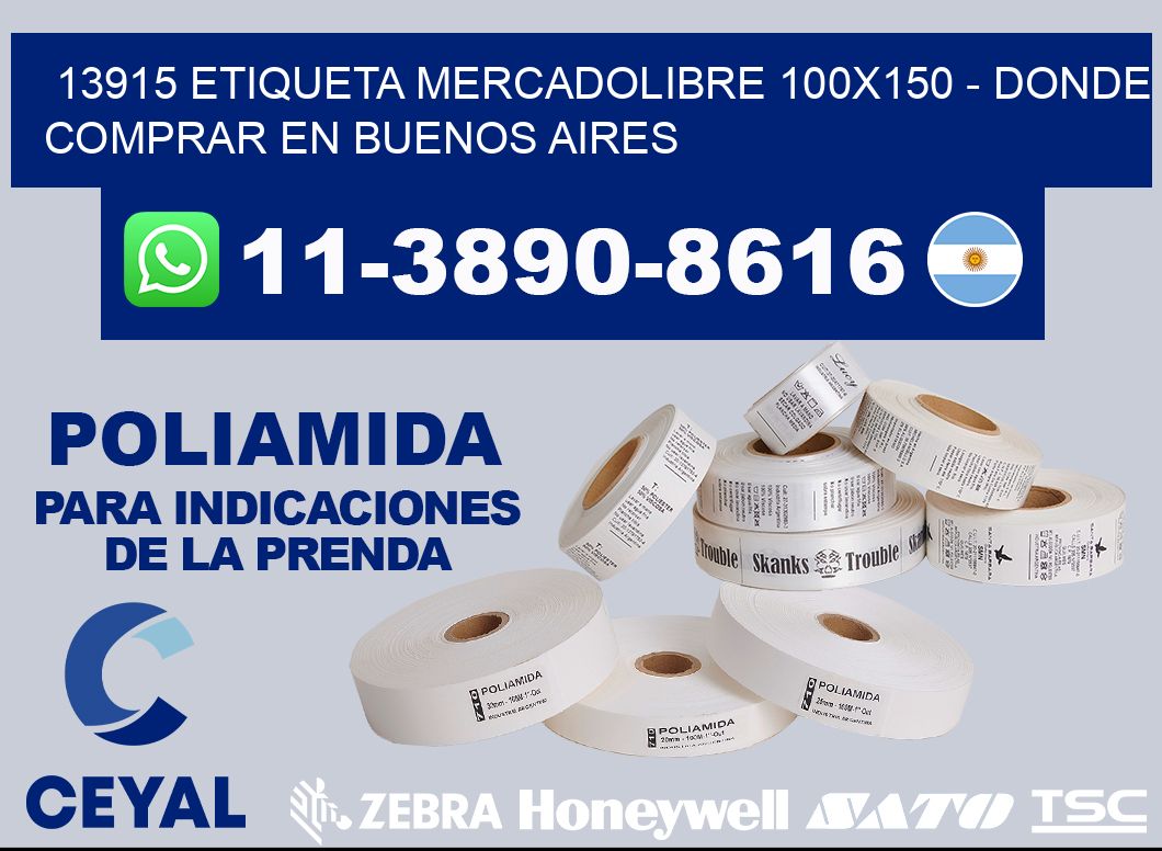 13915 etiqueta MercadoLibre 100x150 - Donde Comprar en Buenos Aires
