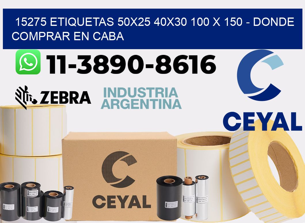 15275 etiquetas 50x25 40x30 100 x 150 - Donde Comprar en Caba