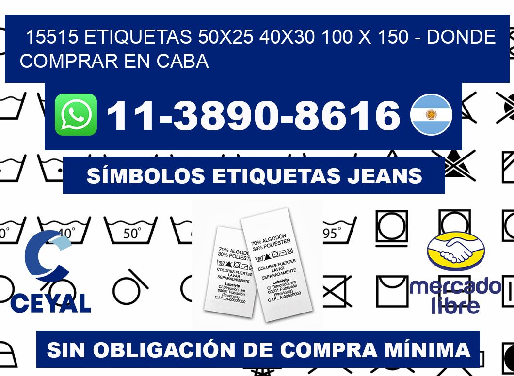 15515 etiquetas 50x25 40x30 100 x 150 - Donde Comprar en Caba