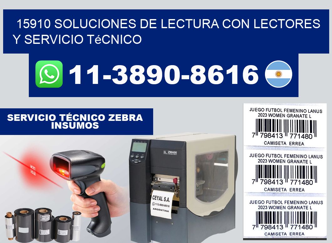 15910 Soluciones de lectura con lectores y Servicio Técnico
