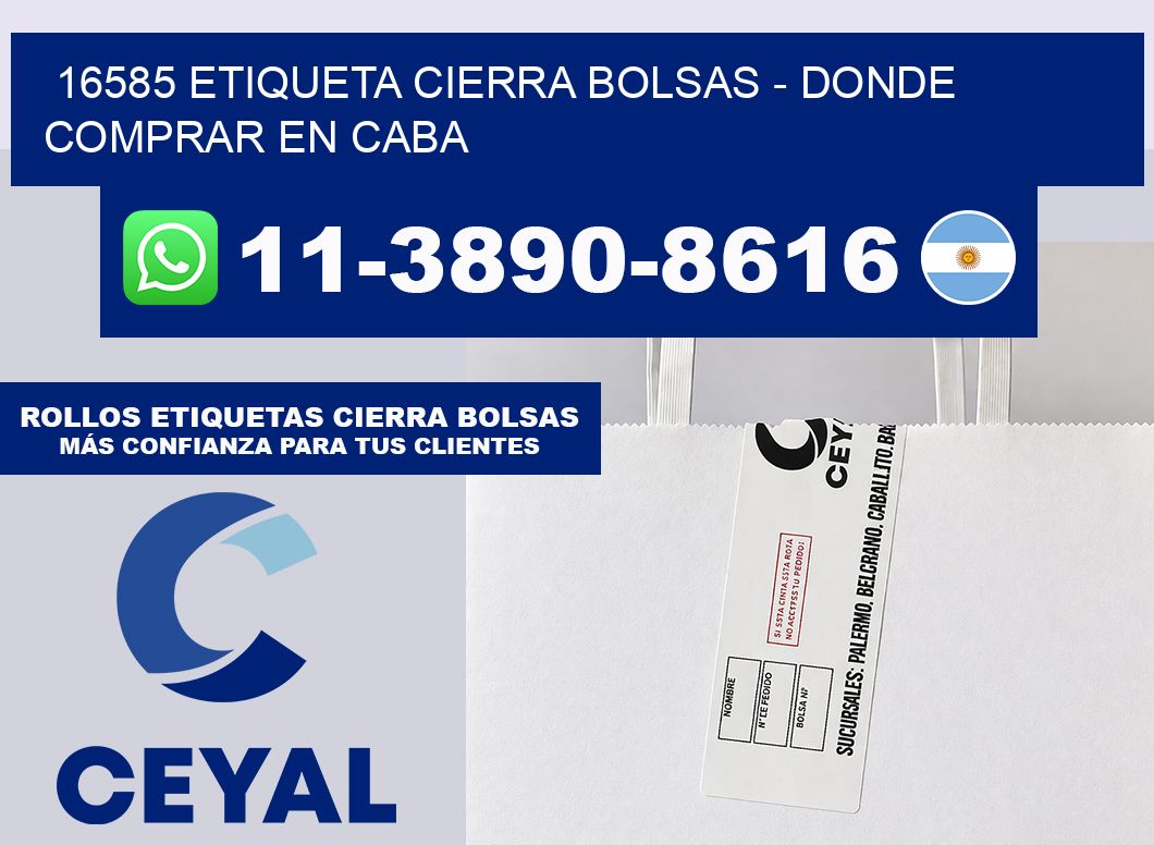 16585 etiqueta Cierra Bolsas – Donde Comprar en Caba