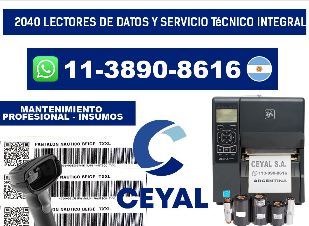 2040 Lectores de Datos y Servicio Técnico Integral