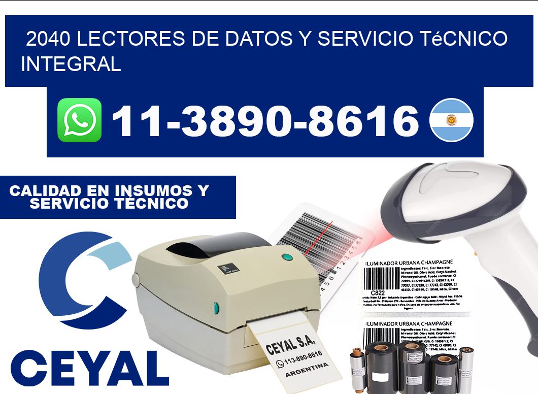 2040 Lectores de Datos y Servicio Técnico Integral