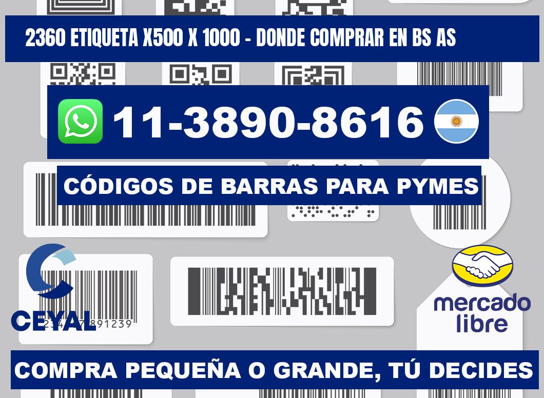 2360 etiqueta x500 x 1000 - Donde Comprar en bs as