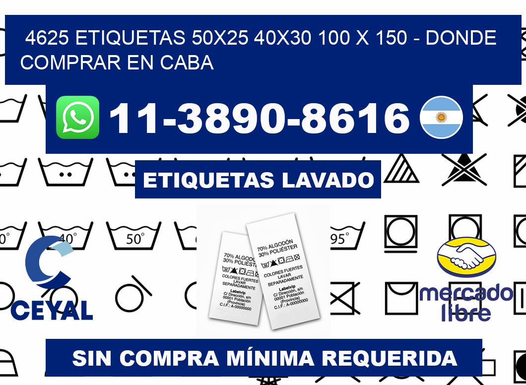 4625 etiquetas 50x25 40x30 100 x 150 - Donde Comprar en Caba