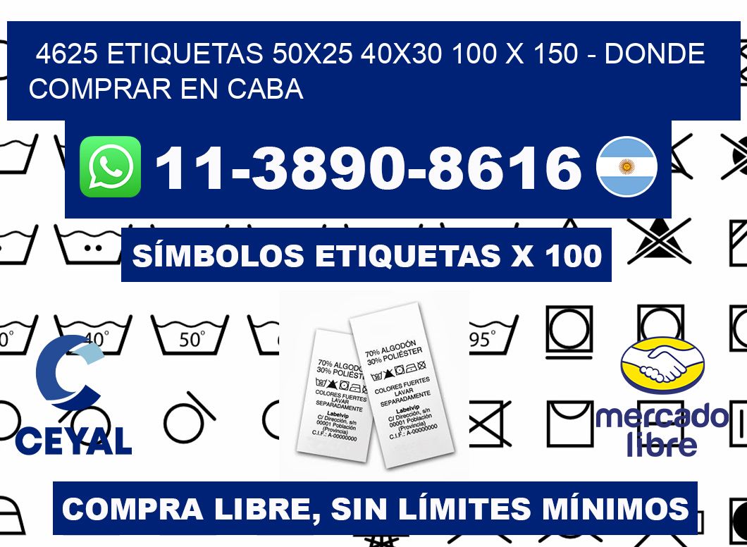 4625 etiquetas 50x25 40x30 100 x 150 - Donde Comprar en Caba
