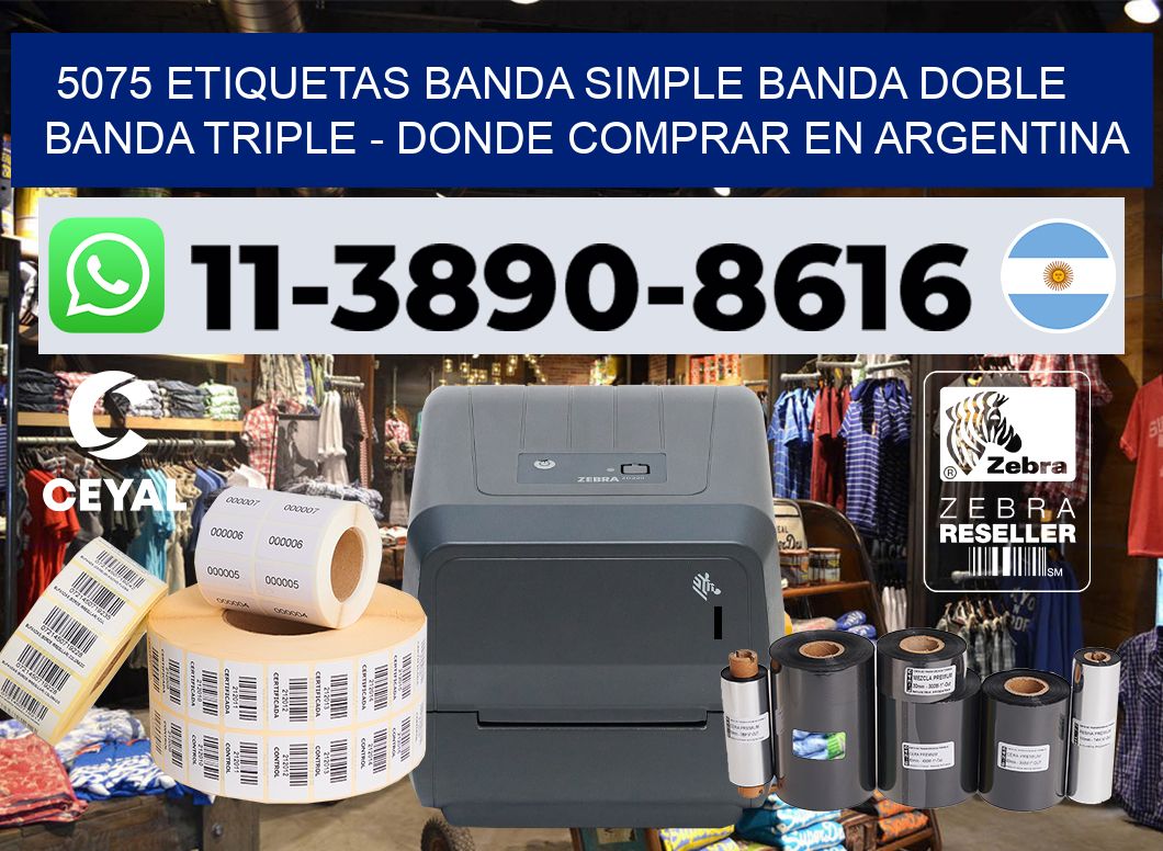 5075 etiquetas banda simple banda doble banda triple – Donde Comprar en Argentina