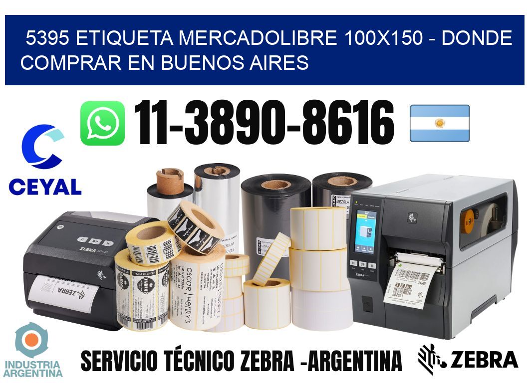 5395 etiqueta MercadoLibre 100x150 - Donde Comprar en Buenos Aires