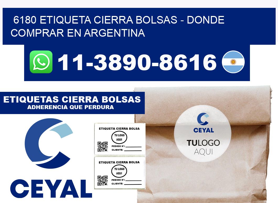 6180 etiqueta Cierra Bolsas - Donde Comprar en Argentina