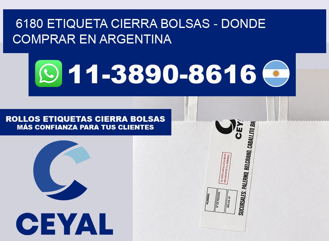 6180 etiqueta Cierra Bolsas – Donde Comprar en Argentina